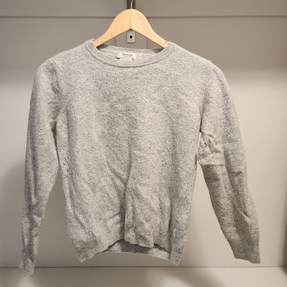 Bartolini | Grey Sweater Crew Neck Italy Merino Wool - Picture 3 of 6